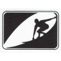 Textile patch WAVE SURF 8cm x 5,5cm