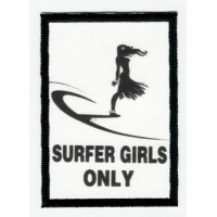 Parche textil y bordado SURFER GIRLS 5cm x 7cm