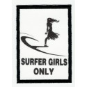 SURFER GIRLS textile embroidery patch 5cm x 7cm