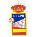 Embroidery and textile patch FEDERACIÓN ESPAÑOLA DE VOLEIBOL 4cm X 8.5cm