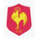 textile patch FRENCH RUGBY FEDERATION 7.5 cm x 9.5 cm