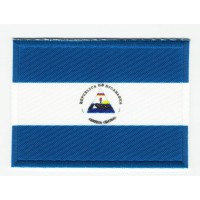 Parche bordado y textil BANDERA NICARAGUA 7CM x 5CM