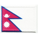 Patch textile and embroidery NEPAL FLAG 4CM X 3CM