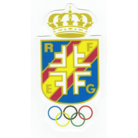 Parche textil REAL FEDERACIÓN ESPAÑOLA DE GIMNASIA 5cm x 9cm