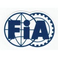 Embroidery and textile patch FIA Federation Internationale de l'Automobile 8cm x 6cm