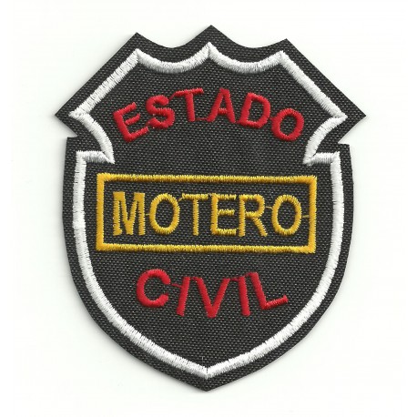 Embroidery Patch ESTADO CIVIL MOTERO 8cm x 6,5cm