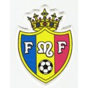 Embroidery and textile patch Moldovan Football Federation 7cm x 9cm 