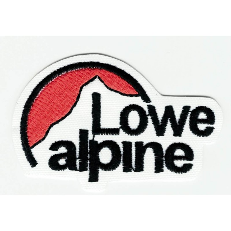 Parche bordado LOWE ALPINE BLANCO 6cm x 4cm - Los Parches