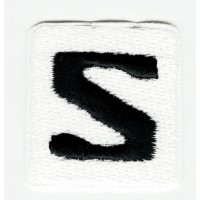 Embroidered patch LOGO WHITE SOLOMON 2,8cm x 2,8cm