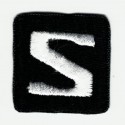Embroidered patch LOGO BLACK SALOMON 2,8cm x 2,8cm