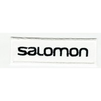 Parche bordado SALOMON BLANCO 8cm x 2,5cm