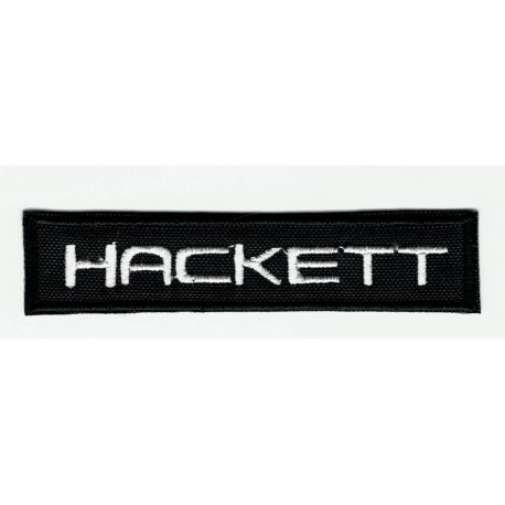 Embroidered patch BLACK HACKETT 8cm x 1,5cm