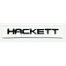 Embroidered patch WHITE HACKETT 8cm x 1,5cm
