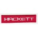 Embroidered patch RED HACKETT 8cm x 1,5cm