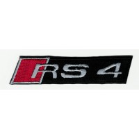 Patch embroidery AUDI RS4 9cm x 2cm