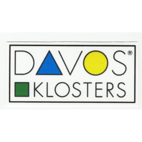 textile patch DAVOS KLOSTERS 8CM X 4CM