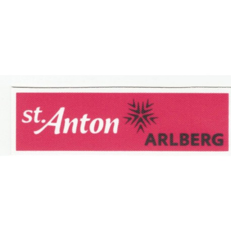 textile patch ST.ANTON ARLBERG 8CM X 2,5CM