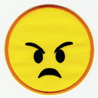 EMOTICON 5 embroidered patch 7,5cm 