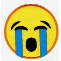 EMOTICON 9 embroidered patch 7,5cm 
