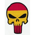 embroidered patch THE PUNISHER SPAIN FLAG 5cm x 7cm