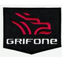  embroidered patch GRIFONE BLACK 10cm x 8cm