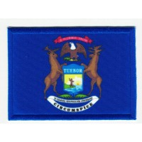 Patch embroidery and textile FLAG MICHIGAN 7CM x 5CM