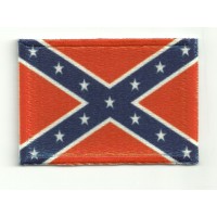 Parche textil y bordado Bandera Rebelde, Sureña, Confederada 7cm x 5cm