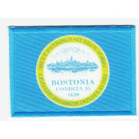 Patch embroidery and textile FLAG BOSTON 4CM x 3CM