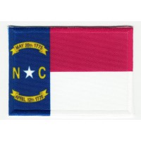 Patch embroidery and textile FLAG NORTH CAROLINA 4CM x 3CM