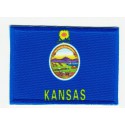 Patch embroidery and textile FLAG KANSAS 4CM x 3CM