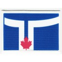 Patch embroidery and textile FLAG TORONTO 4CM x 3CM