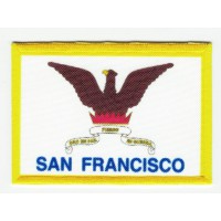 Patch embroidery and textile FLAG SAN FRANCISCO 4CM x 3CM