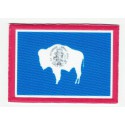 Patch embroidery and textile FLAG WYOMING 7CM x 5CM