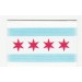 Patch embroidery and textile FLAG CHICAGO 7CM x 5CM