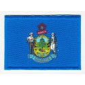 Patch embroidery and textile FLAG MAINE 4CM x 3CM