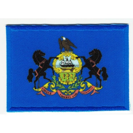 Parche bordado y textil BANDERA PENNSYLVANIA 7CM x 5CM