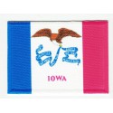 Patch embroidery and textile FLAG IOWA 4CM x 3CM