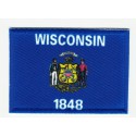 Patch embroidery and textile FLAG WISCONSIN 7CM x 5CM