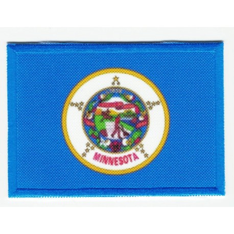 Patch embroidery and textile FLAG MINNESOTA 4CM x 3CM