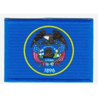 Patch embroidery and textile FLAG UTAH 4CM x 3CM
