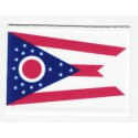Patch embroidery and textile FLAG OHIO 4CM x 3CM