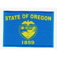Patch embroidery and textile FLAG OREGON 4CM x 3CM