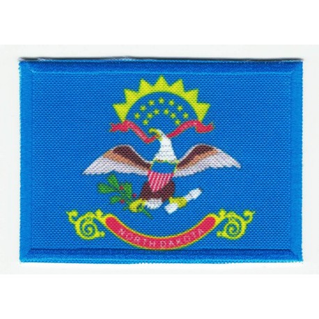 Patch embroidery and textile FLAG NORTH DAKOTA 4CM x 3CM