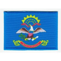 Patch embroidery and textile FLAG NORTH DAKOTA 7CM x 5CM