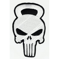 embroidery patch SKULL The Punishe CROS 3cm x 5cm