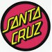 SANTA CRUZ textile embroidery patch 7.5cm