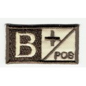 Patch embroidery BLOOD GROUP B POSITIVE 4cm x 2cm
