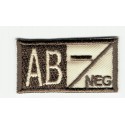 Patch embroidery BLOOD GROUP AB NEGATIVE 4cm x 2cm