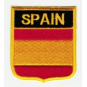 Patch embroidery SHIELD FLAG SPAIN 6cm x 7cm