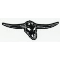 embroidery patch GOAT HORNS BLACK 16cm x 5cm